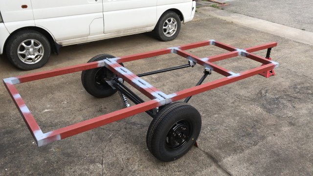 カスタムトレーラー 軽規格 ボートトレーラーベース 軽トレーラー 車検